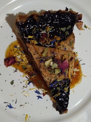 Blueberry cake at La Casina di Alice in Livorno