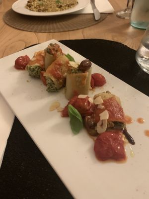 Filled pasta with spinach and ricotta  at La Casina di Alice in Livorno