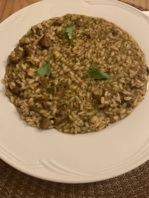 Risotto with seitan  at La Casina di Alice in Livorno