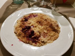 Risotto con porcini e frutti di bosco at La Casina di Alice in Livorno