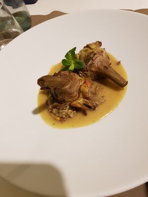 Carciofi ripieni at La Casina di Alice in Livorno