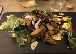 Truffle seitan  at La Casina di Alice in Livorno