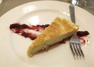 Vegan cheesecake  at La Casina di Alice in Livorno