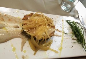 Gratis with potatoes and artichokes at La Casina di Alice in Livorno