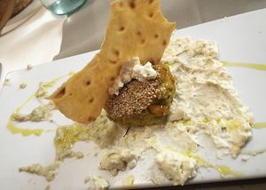 Sformato di zucca e piselli  at La Casina di Alice in Livorno