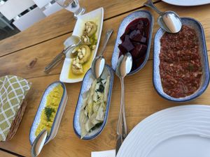 Vegan mezze  at Sait Restaurant in Bodrum