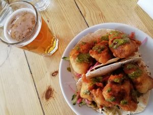 Tofish tacos at Mono in Glasgow