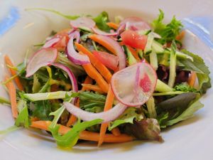 Garden salad at Mono in Glasgow