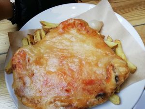 Pizza crunch supper at Mono in Glasgow