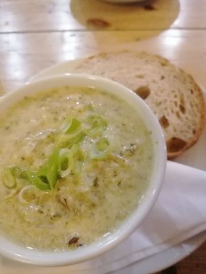 Delicious chowder at Mono in Glasgow