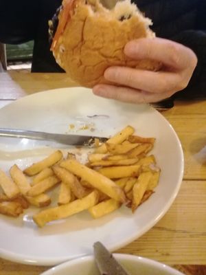 Burger at Mono in Glasgow