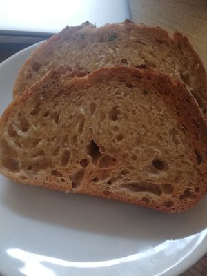 Garlic bread at Mono in Glasgow