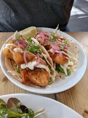 To fish taco at Mono in Glasgow