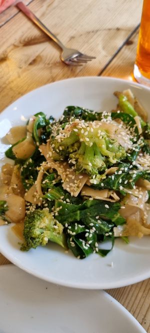 Seseme greens at Mono in Glasgow