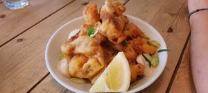 Fried mushrooms at Mono in Glasgow