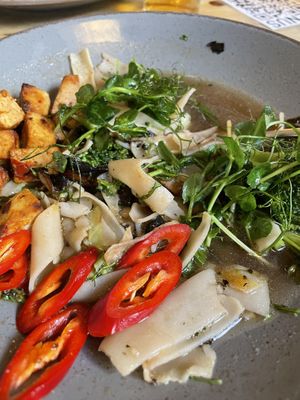 My noodles  at Mono in Glasgow