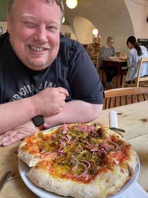 Pizza envy.   at Mono in Glasgow