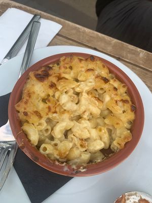 Mini mac and cheese  at Mono in Glasgow