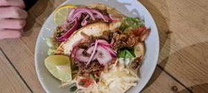 Jackfruit tacos at Mono in Glasgow