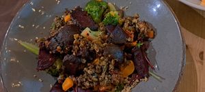 Broccoli, squash, beetroot & quinoa salad at Mono in Glasgow