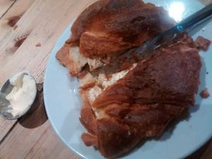 Croissant and spread at Mono in Glasgow