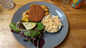 Schnitzel at Mono in Glasgow