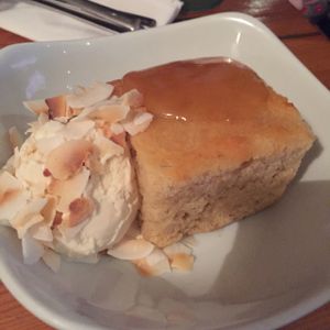 coconut cake with lemon curd  at Mono in Glasgow