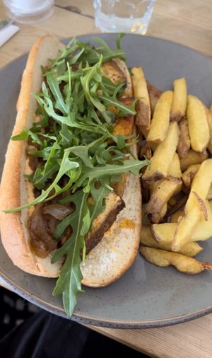 underrated menu item: Merguez Frites!  at Mono in Glasgow
