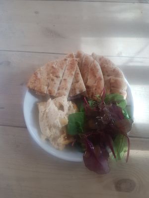 Pea hummus at Mono in Glasgow