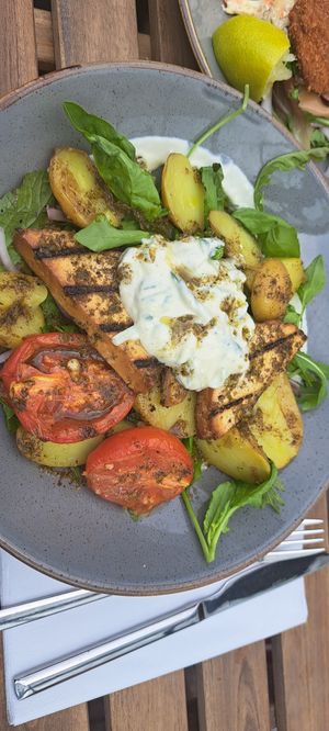 Tofu salad at Mono in Glasgow