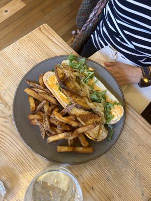 Merguez frites  at Mono in Glasgow