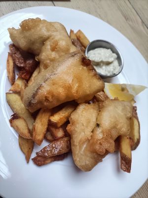 Fish n chips at Mono in Glasgow