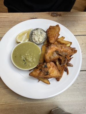 Fish and Chips  at Mono in Glasgow