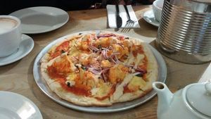 Spicy Cauliflower Pizza at Mono in Glasgow
