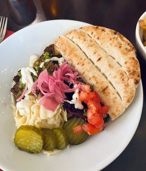 Shawarma salad bowl  at Mono in Glasgow