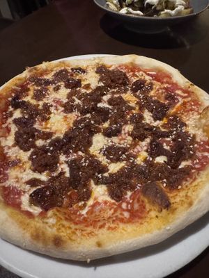 Sausage pizza   at Mono in Glasgow