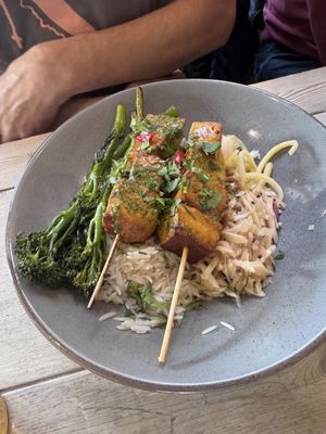 tofu skewers   at Mono in Glasgow