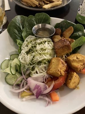 Thai noodle saladd  at Mono in Glasgow