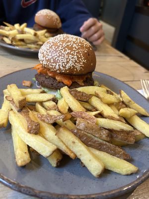 kimchi burger  at Mono in Glasgow