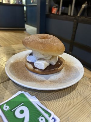 pumpkin spiced donut smore   at Mono in Glasgow