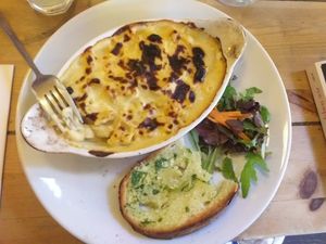 Mac and cheese, but whoopse i already started at Mono in Glasgow