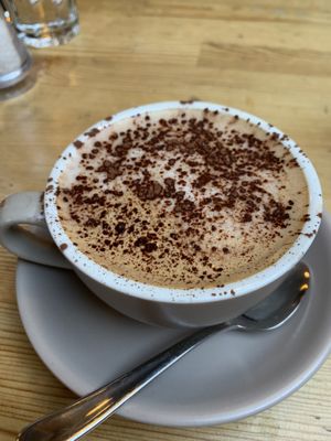 Mocha with oat milk  at Mono in Glasgow