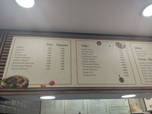 Karte 1 at Falafilo by Humbaba in Berlin