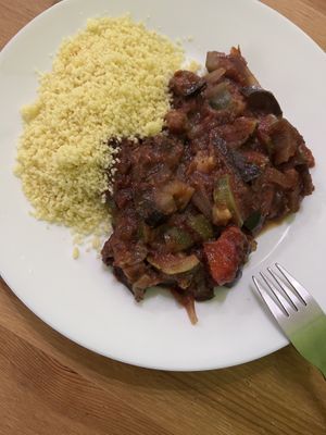 ratatouille with couscouss  at Slunovrat in Pribram