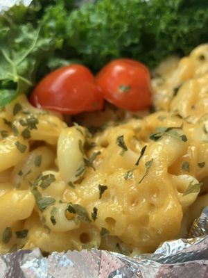 Vegan mac and cheesee  at Lyra's Natural Kitchen in Richmond