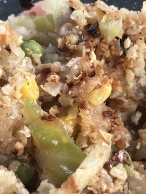 Cauliflower ricee  at Lyra's Natural Kitchen in Richmond