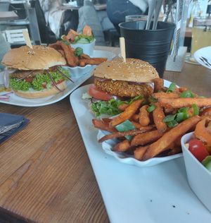 Vegane Burger at The Mainhattan in Mainaschaff