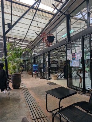 Entrance to the shop at Spinners Web Kenya in Nairobi