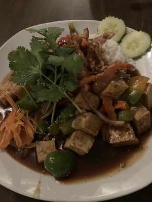 Lemongrass tofu   at Saigon City Restaurant in Old Saybrook