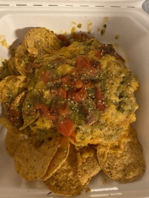 My must have Mac and chz nachos!!  at The Red Fern in Rochester